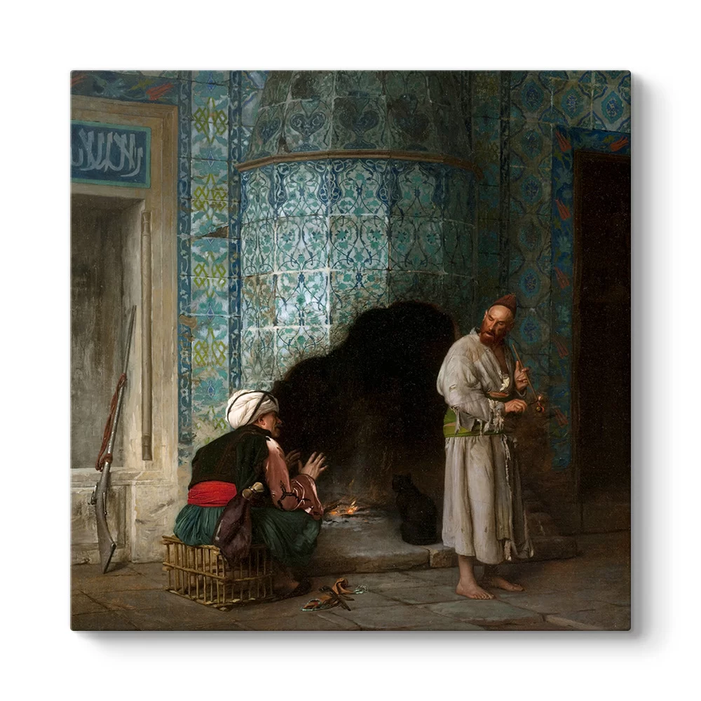 Jean Leon Gerome - Ocak Başında Sohbet Tablosu